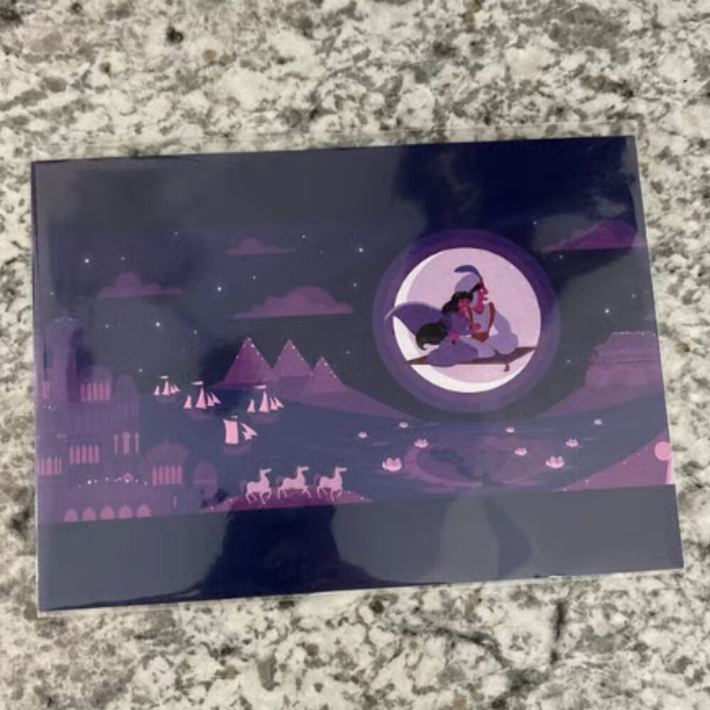 Disney Parks WonderGround My World Aladdin & Jasmine 5×7 Postcard—Ashley Taylor